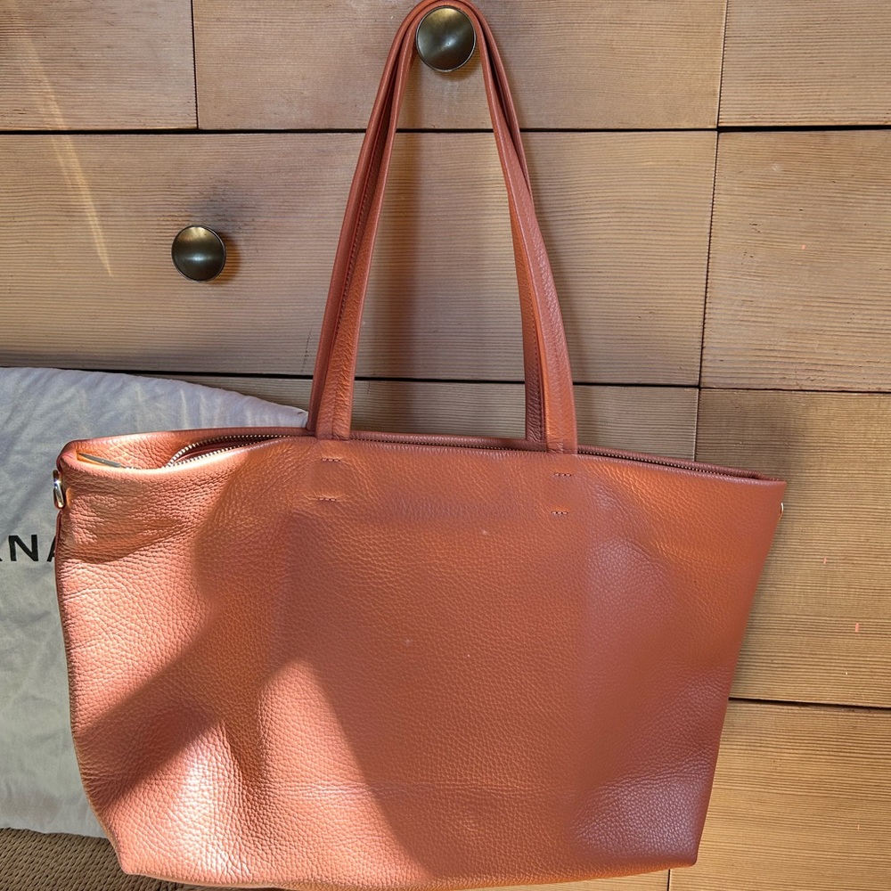 CUYANA Small Easy Zipper Tote in Terracotta - like new